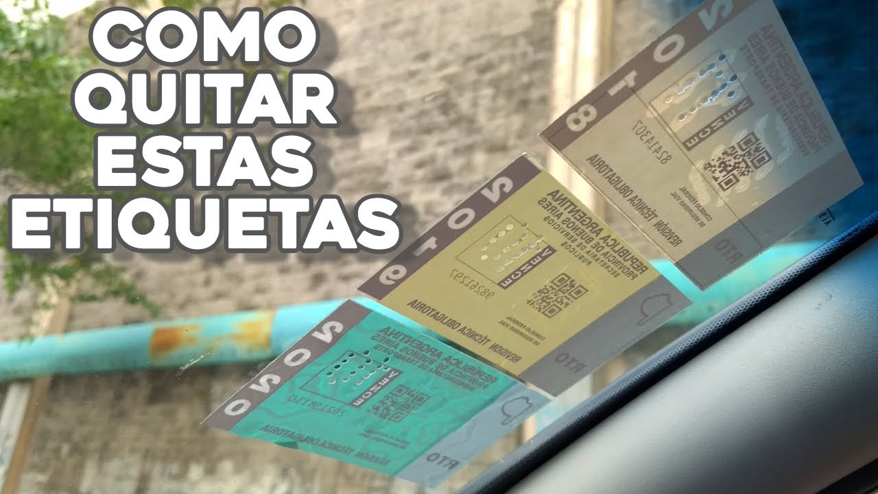 Cómo quitar un sticker del vidrio del auto Consejos prácticos