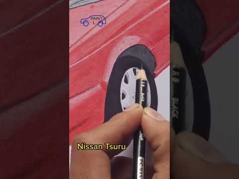 Dibujo de lado de auto Nissan V16: ¡Descubre su estilo excepcional!