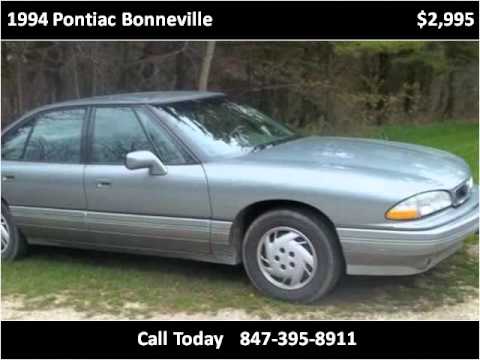 Reseñas del Pontiac Bonneville 1994: ¿Un clásico atemporal?