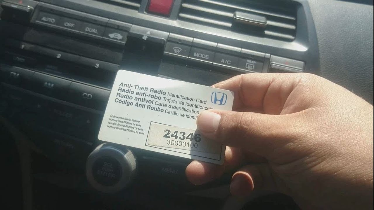Obtén el código de radio para Honda Odyssey 2006: Guía paso a paso