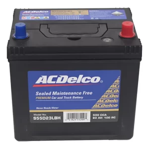 Batería de Auto ACDelco S55D23LBH 60Ah 500CCA Derecho