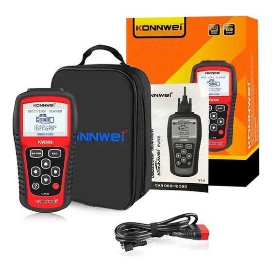 Escáner Automotriz Konnwei KW808 OBD2 EOBD Multimarcas 1 Escáner Automotriz Konnwei KW808 OBD2 EOBD Multimarcas