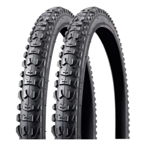 Pack 2 Neumaticos Bicicleta Aro 26 X 2.10 Fantom Rocky Mtb Color Negro