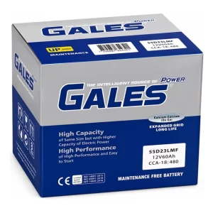 Batería de Auto 12V 60Ah 480CCA 55D23L Derecho