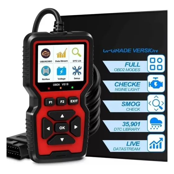 Escaner Automotriz V519 Obd2 Multifuncional 35901 Código 1 Escaner Automotriz V519 Obd2 Multifuncional 35901 Código