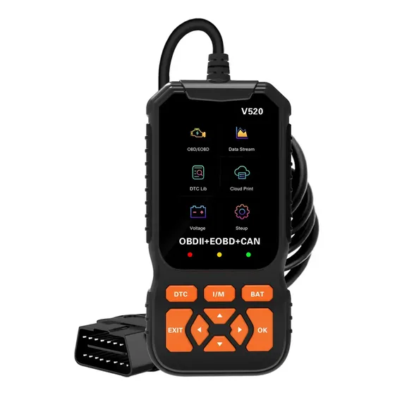 Escáner Automotriz OBD2 EOBD CAN V520 Lector Fallas 1 Escáner Automotriz OBD2 EOBD CAN V520 Lector Fallas