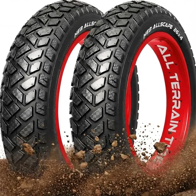 Tire Happy Ebikes Heb Allscape 26 X 4.0 Bicicleta Eléctrica, 1 Tire Happy Ebikes Heb Allscape 26 X 4.0 Bicicleta Eléctrica,