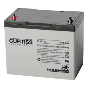 Batería AGM Curtiss CT12 700 75Ah Ciclo Profundo