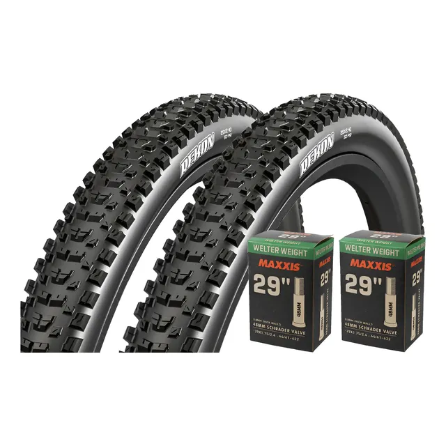 Pack Maxxis 2 Neumas Rekon 29x2.40 + 2 Camaras 1 Pack Maxxis 2 Neumas Rekon 29x2.40 + 2 Camaras