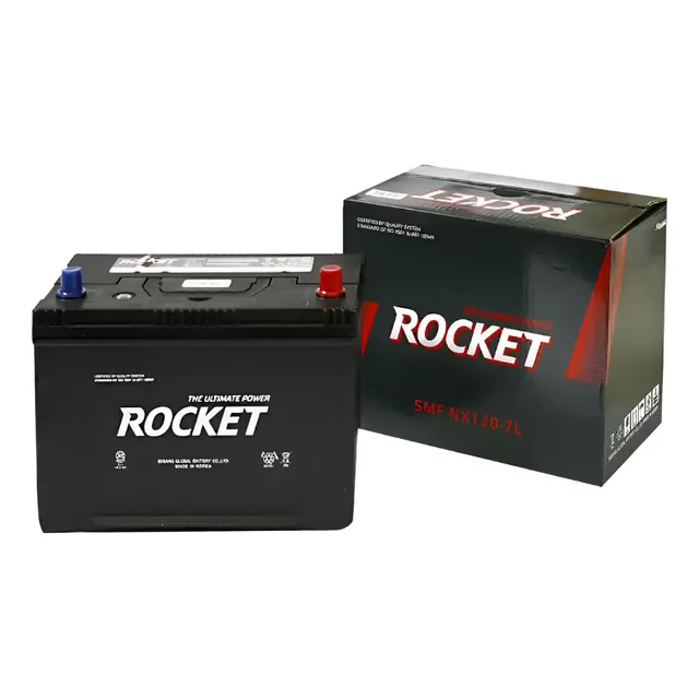 Batería Rocket NX120-7L 90Ah Positivo Derecho 1 Batería Rocket NX120-7L 90Ah Positivo Derecho