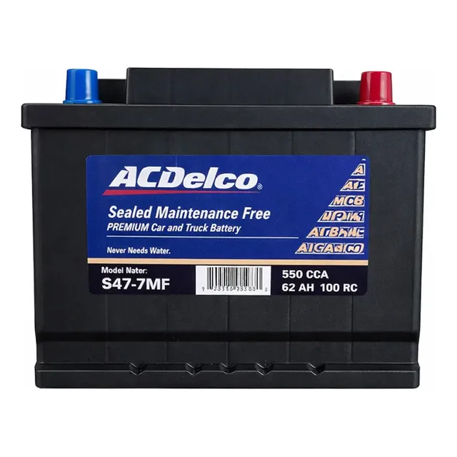 Batería de Auto Acdelco 62Ah 550 CCA Toyota Corolla S47-7 1 Batería de Auto Acdelco 62Ah 550 CCA Toyota Corolla S47-7
