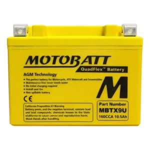 Batería AGM Kawasaki Z400 Z800 Z900 Z1000 10.5Ah 160A