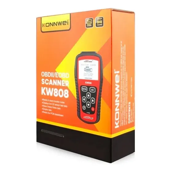 Escáner Automotriz OBD2 OBDII Konnwei KW808 1 Escáner Automotriz OBD2 OBDII Konnwei KW808