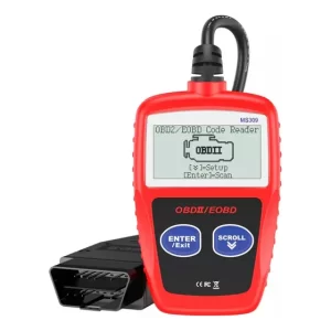 W El Escáner Automotriz Ms309 Obd2 Lee Y Borra Códigos De