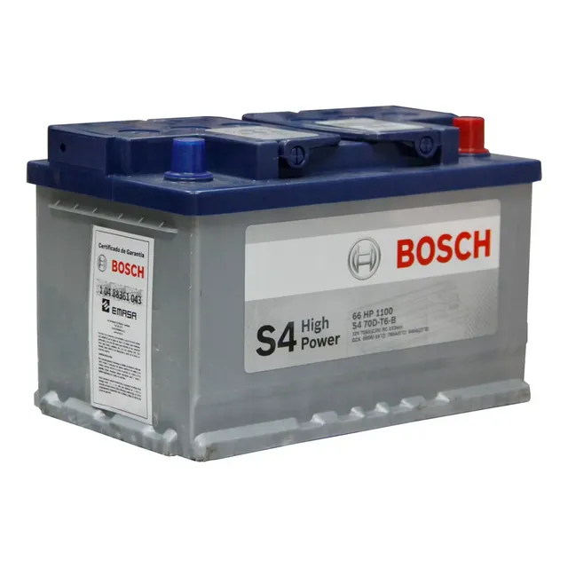 Batería de Auto Bosch 70Ah 660CCA Positivo Derecho 1 Batería de Auto Bosch 70Ah 660CCA Positivo Derecho