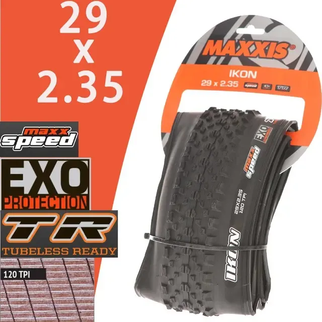 Maxxis Ikon 29x2.35 Maxx Speed Exo Tr 120 Tpi Kevlar Negro 1 Maxxis Ikon 29x2.35 Maxx Speed Exo Tr 120 Tpi Kevlar Negro